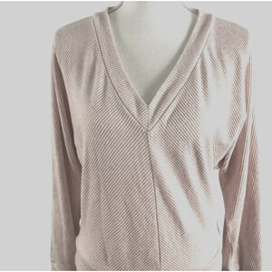 Womens V-Neck Top Size Small White House Black Market Heather Hushed Violet NWT